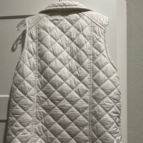 MARC JACOBS, MARCNEWYORK, LONG WHITE VEST, ZIPS TO THE TOP SIZE L/XL - Picture 4 of 6